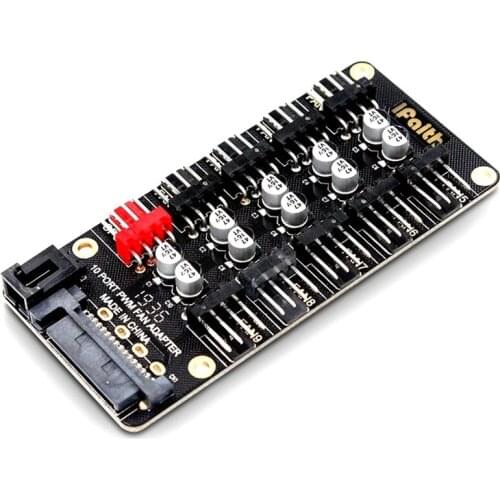 JEYI Motherboard 4Pin PWM Hub Temperature Control Speed Regulation Fan Controller