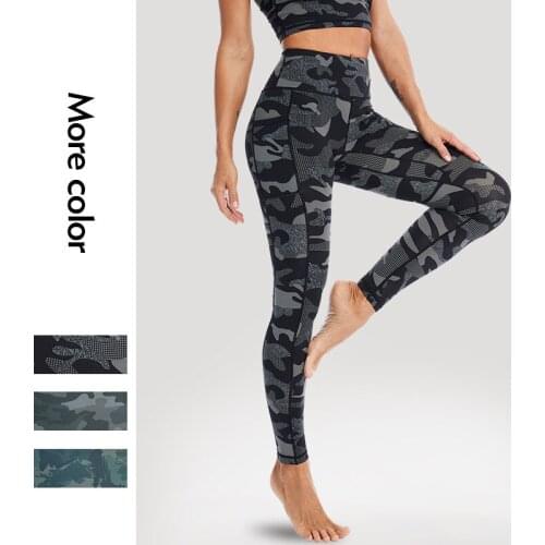 Camouflage Yoga Pants Sports High Waist Women Fitness Leggings Workout Sports Sexy Push Up Gym Wear Elastic Slim Pants