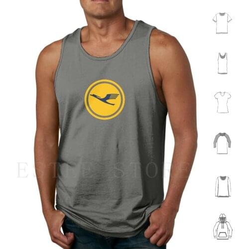 Lufthansa Tank Tops Vest Lufthansa Airbus Aviation Jet Plane Pilot Captain Cabin Stripes Airways Boeing Airplane
