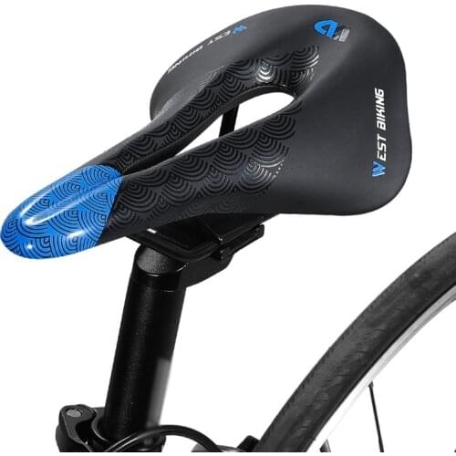 Bike Cushion Riding Comfort Road Car Bike Saddle Mountain Bike Ultralight Hollow Seat Pad Bike Accessories