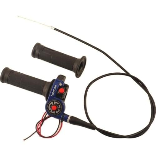 1 Pair 22mm 7/8'' Motorcycle Twist Throttle Grip with Cable handlebar Accelerator with Engine On/Off Button for KASAWAKI Yamaha