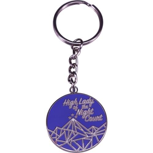 Celebrate your love of ACOMAF Rhysand & Feyre with this keychain, representing your status as High Lady of the Night Court