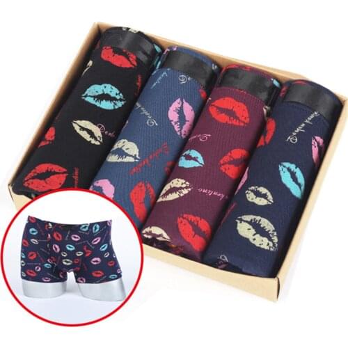 4pcs Male Underwear Mens Boxer Lot Fashion Designer Classic calecon homm Modal Boxer Short Pantie Underpants sous vetement homme