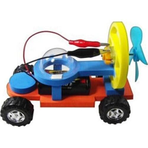 Wind Power Electric Racing Model Kit Toys for Boys Science Training Child Experiment Handmade embly Physics Toy Gifts for Kid