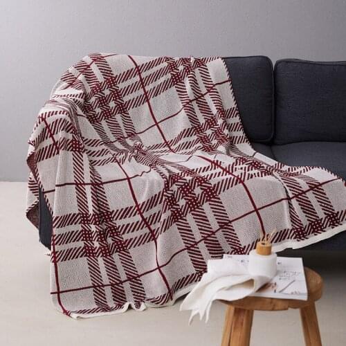 British Style Knitted Jacquard Thread Blanket Plaids Blankets Sofa Decorative Throws on Sofa/Bed Large Cobertor Blanket