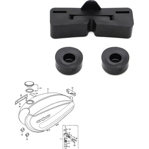 Rear Rubber Holder Gas Fuel Tank For Honda XL 70 75 100 CB 125S 100K Super Sport CB125S XR75