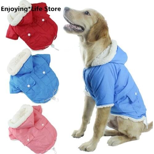Winter Pet Dog Hoodies Coat Warm Cotton Dog Clothes for Small Dogs French Bulldog Pug Suit Puppy Jacket For Dogs Pets Clothing