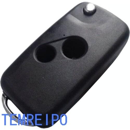 10pcs/lot 2 button FOB Flip Remote Folding Key Case Shell Covers for Honda