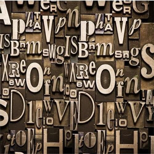 Beibehang 3d stereoscopic letter murals Europe TV backdrop wallpaper living room bedroom murals papel de parede photo wallpaper