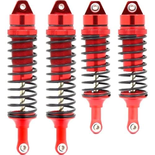 4pcs Slash 4x4 Aluminum Front Rear Shock Absorber For 1/10 RC Truck Assembled Upgrade Parts