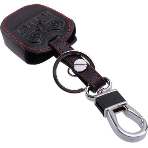 5 Button New Car Key Case Cover Fob Holder With Keychain Fit For Ford Explorer Edge F150 Mondeo