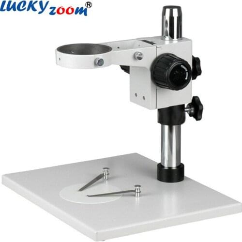 Lucky Zoom Large Stereo Trinocular Microscope Stage Table Stand Microscope Arm 76mm For Binocular Trinocular Microscopio