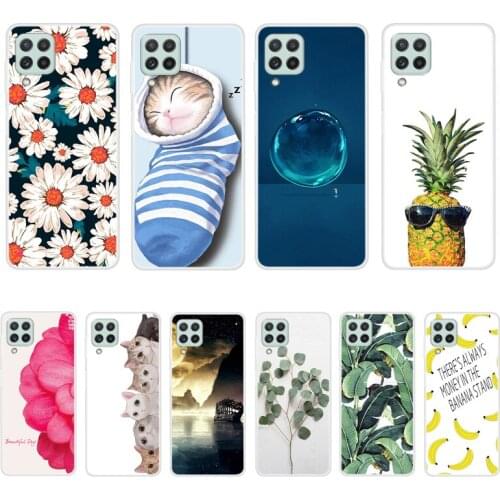 Case For Samsung Galaxy A22 M32 4G Phone Cover Back Fitness Silicone Bumper Softness TPU With Colorful Printing