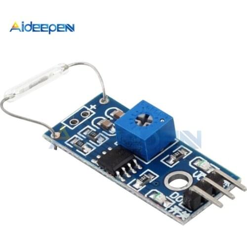 DC 3.3V-5V Reed Switch Sensor Module Magnetron Module Reed Switch MagSwitch With Fixed Bolt Hole For Arduino DIY Kit