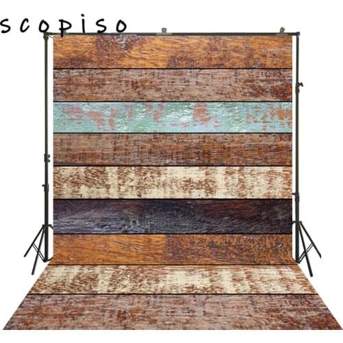 Scopiso Painted Wood Grainy Background Portrait Backdrop Rustic Flooring Poster Large Size Photo Studio Booth Product Banner
