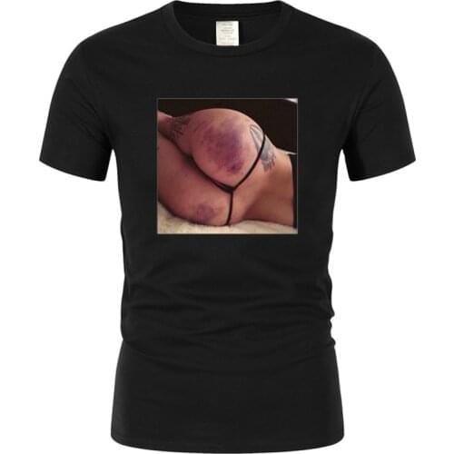 Streetwear Short Sleeve Camisetas New Sex Butt Girl High Quality Casual Unisex TShirt Men Clothing 100% Cotton Hip Hop Tees Tops