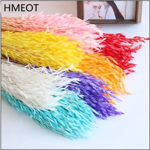 Immortal Flower Wheat Ear Dried Flower Natural Pampas Oat Grass Room Home Decoration Party Wedding Bouquet Photo Props One Bunch