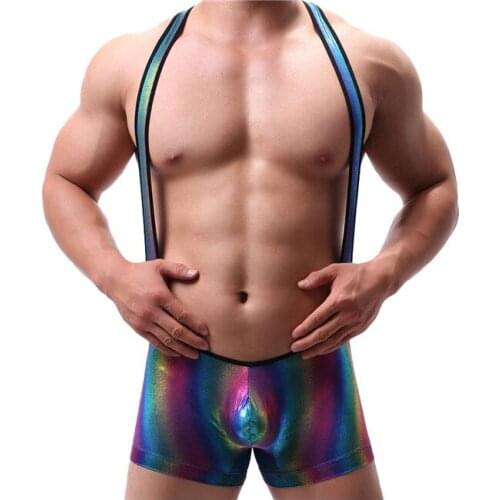 New Men Shapers Underwear Mens Tight Body Underwear Men Shapers Sexy Singlet Bodysuit Wrestling Leotard Male Casual Overalls