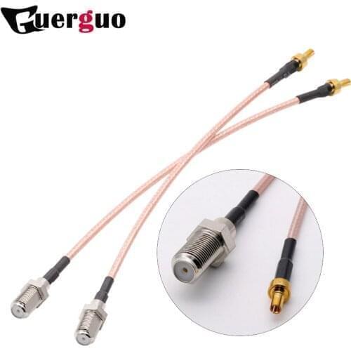 CRC9 Male Straight Jumper Cable F Female Jack Switch RG174 Wholesale 10/15/20/30/50/100cm for 3G HUAWEI modem 10PCS