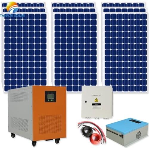 Tanfon Complete home solar system off grid for 5000W with solar panel kit all in one solar system