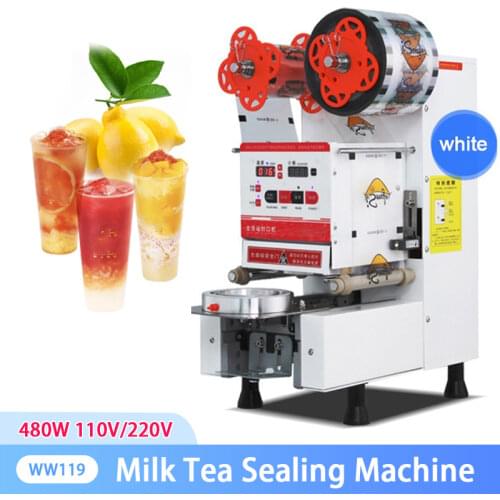 Full Automatic Cup Sealing Machine Bubble Tea Machine Cup Sealer for 90/95mm PP/PET/Paper/PLA Cups Customerzid 110v/220v