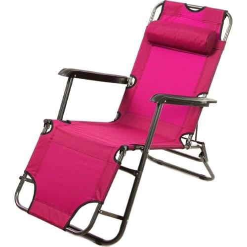 Folding Sun Loungers with Headrest Garden Furniture, Camping Zero-gravity Lounge Chairs Reclining Waterproof Lounge Chairs Red