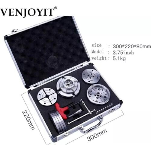 Wood Lathe Chuck Set 3.5"Inch Self Centering Scroll Chuck High Quality 4 Number Of Jaws Woodworking Lathe Chucks