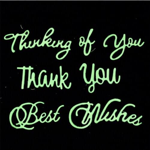 YPP CRAFT Thinking Of You Metal Cutting Dies Stencils for DIY Scrapbooking/photo album Decorative Embossing DIY Paper Cards