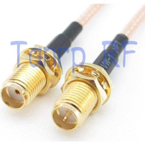 1PCS RG316 extension cable 3FEET SMA female jack to RP-SMA female RF adapter connector 1M Pigtail coaxial jumper cable