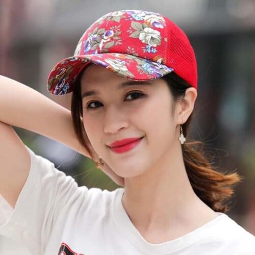 Ethnic style Spring Summer tennis hat flower funny baseball hat Bonnet peaked cap Mens cap Womens cap Human hat Panama hat