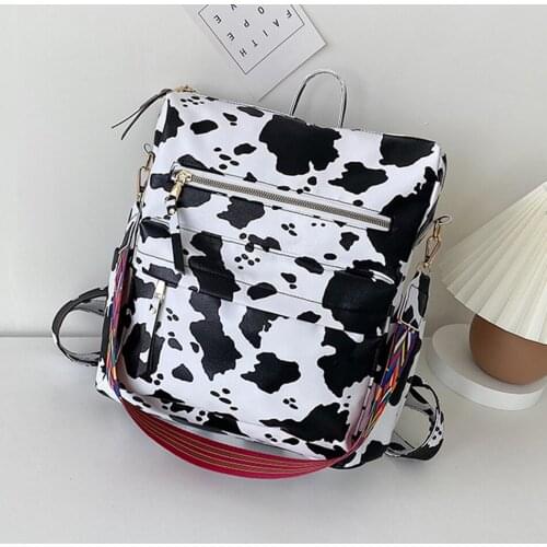 Womens Fashion Backpack Purse Multipurpose Design Convertible Satchel Handbags Shoulder Bag Animal Prints PU Leather Travel Bag