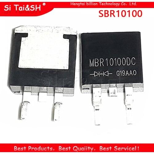 10pcs/lot SBR10100CTB TO-263 SBR10100 MBR10100CT TO263 SBR10100CT