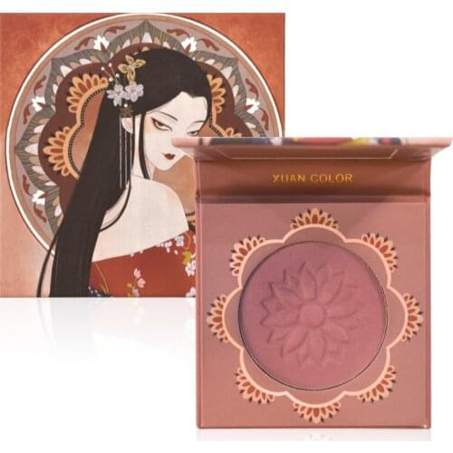2 Colors Blush High-gloss Repairing Palette Makeup Face Blusher Natural Rouge Cheek Contour Blush Cosmetics Eye Shadow