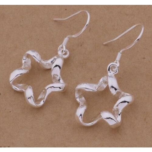 AE320 Trendy wholesale earrings , fashion jewelry , Three-dimensional pentagon /bmzakega bnmaketa