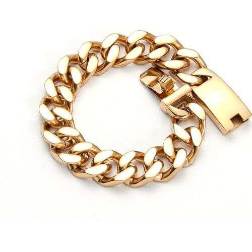 Beichong Fashion New Link Chain Stainless Steel Bracelet Men Heavy 12MM Wide Mens 2017 Bicycle Chain Wristband Bangle drop ship