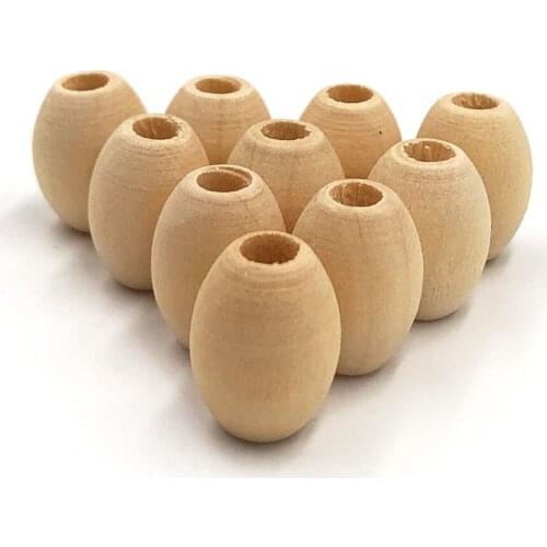 DIY 15*11mm 20pcs/lot Natural Wood Beads Oval Shape Kids Toys&Pacifier Clip Spacer Beading for Necklace Bracelet Jewelry Making