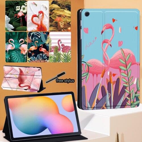 Tablet Case For Samsung Galaxy Tab S6 Lite 10.4 Inch 2020 P615 SM-P610 SM-P615 Leather Stand Cover + Free Stylus