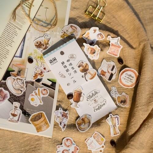 Cat Cherry Sakura Flower Decorative Stationery Stickers Scrapbooking DIY Diary Album Stick Label