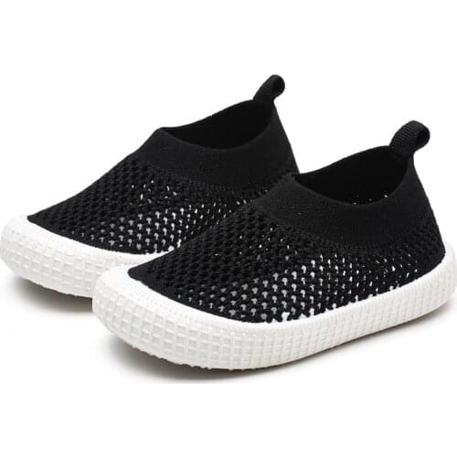 Kids Walking Shoes For Baby Boys Girls Running Sneakers Lightweight Breathable Casual Children Infant Slip-on Knit Socks Shoes