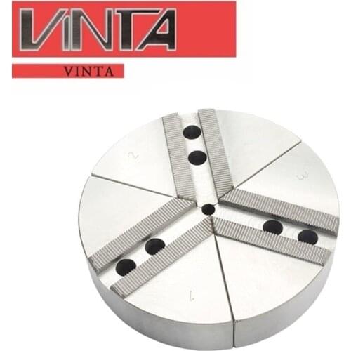 Hydraulic chuck non-standard fan-shaped claws soft claws three claws 5 inch 6 inch medium empty Hydraulic chuck fan claw 10 inch