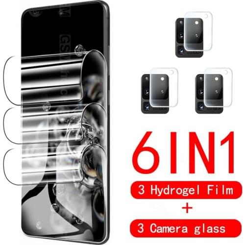 Hydrogel Film on the Screen Protector For Samsung Galaxy S21 Plus S20 Ultra FE Screen Protector For Note 20 Ultra Camera glass