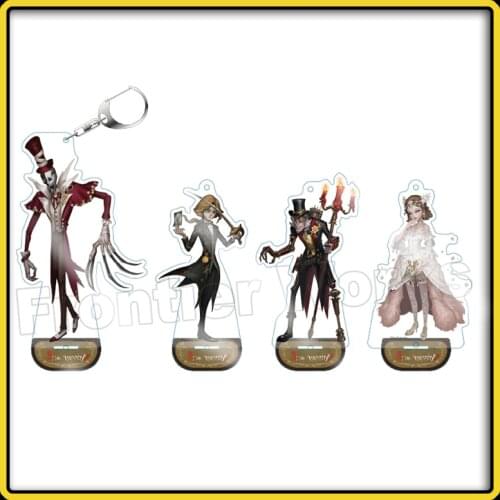Game Identity V Cartoon BL Display Stand Model Plate Sculptor Mike Morton Joseph Desaulniers Desktop Decor Keychain Collection