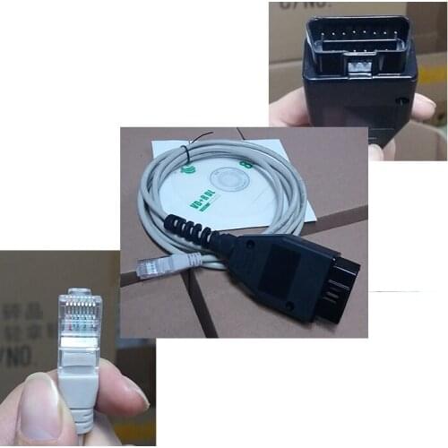 ENET cable For BMW ENET obd2 16pin ECU Interface Cable E-SYS ICOM Coding F-Series ESYS F25 X3 GT Data Cable