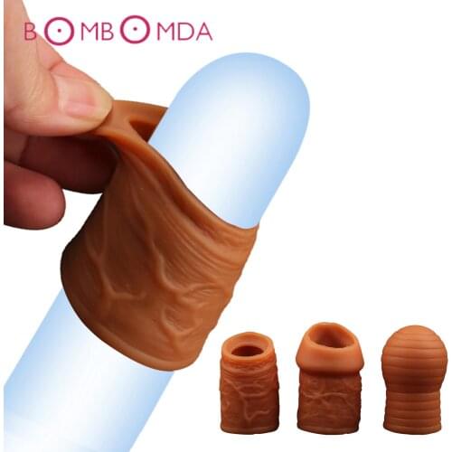 Foreskin Correction Penis Sleeve For Men Delay Ejaculation Screw Shape Penis Ring Cock Ring Sex Toys For Men Adult Sex Products