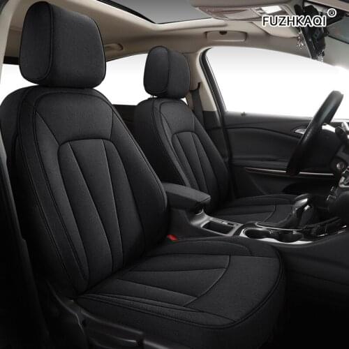 FUZHKAQI Custom FLAX car seat covers set For Chrysler 300C PT Cruiser Grand Voager Sebring Automobiles Seat Covers car seats