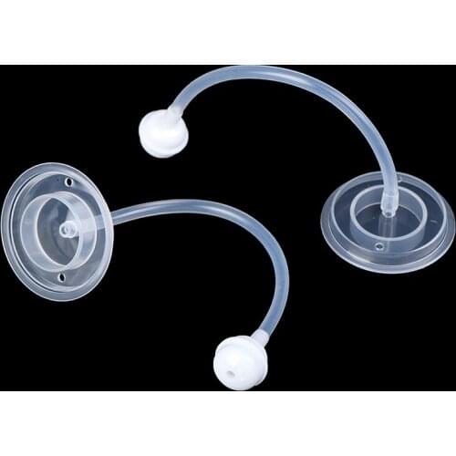 2Pc Baby Bottle Straw Replacement Wide Mouth Caliber Silicone Feeding Accessories Drinking Cup Straw Head Accessories