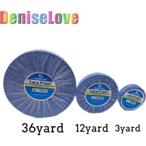 Tape glue for hair extension 3/12/36yard lace front support tape for wig toupee tape double-sided tape for tape hair extension
