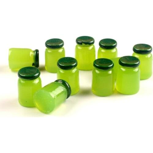 LF 20Pcs Mixed 15x10mm Bottle Resin Decoration Crafts Flatback Cabochon Embellishments For Scrapbooking Cute Diy Accessories