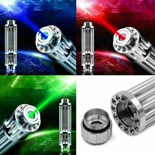 Powerful Focusable Laser Fashlight 532nm focusable blue laser pointer flashlight burning match Laser Light