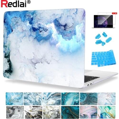 Marble Plastic Hard Shell Case for MacBook Air 13 inch A1932 A2179 2020 Pro 13 15 16 inch Touch bar A2289 A2338 M1 Keyboard Skin